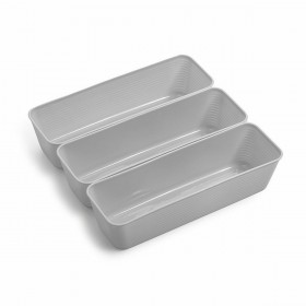 Contenitori per Cassetti Dem Plastica Multiuso (3 Pezzi) (24 Unità)