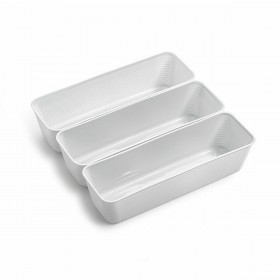 Contenitori per Cassetti Dem Plastica Multiuso (3 Pezzi) (24 Unità)