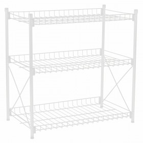 Scaffale Confortime Metallo Bianco 52 x 34 x 55 cm (2 Unità)