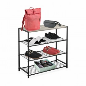 Scaffale Confortime Nero Metallo 60 x 30 x 63,5 cm (3 Unità)