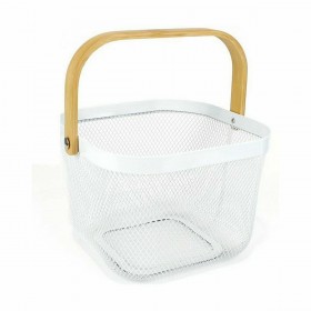 Cestino Multiuso Confortime Metallo Legno 25 x 26 x 18 cm (6 Unità)