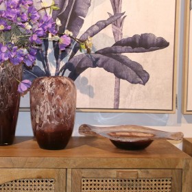 Centrotavola Alexandra House Living Rosa Cristallo 37 x 36 x 8 cm