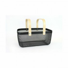 Cestino Multiuso Confortime Legno Metallo 40 x 28 x 18 cm (6 Unità)