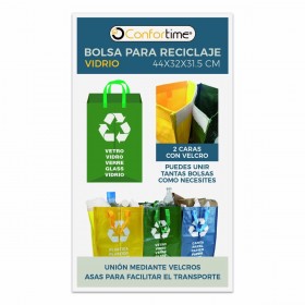 Sacchetti per la Spazzatura Confortime Glass Verde Vetro 24 Unità