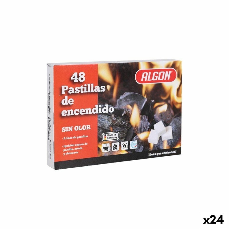 Pastiglie Accendifuoco Algon 48 Pezzi (24 Unità)