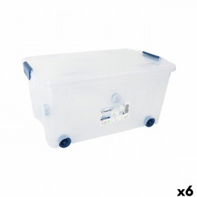 Scatola con Ruote per Organizzare Tontarelli 59 x 38 x 29 cm (6 Unità)