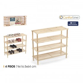Panca portascarpe Confortime 74 x 26,5 x 64 cm (4 Unità)