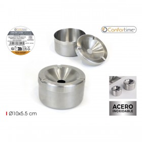 Posacenere Confortime Acciaio 10 x 5,5 cm (12 Unità)