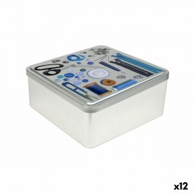 Scatola Multiuso Confortime Tailor Metallo 19,7 x 19,7 x 8 cm (12 Unità)