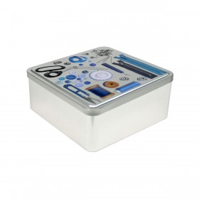 Scatola Multiuso Confortime Tailor Metallo 19,7 x 19,7 x 8 cm (12 Unità)