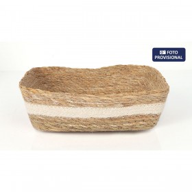 Scatola portaoggetti Privilege Privilege vimini Rettangolare 30 x 23 x 9 cm (8 Unità)