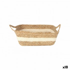 Scatola portaoggetti Privilege vimini 17 x 17 x 7 cm (18 Unità)