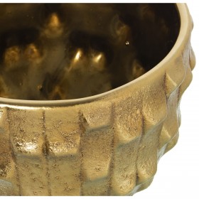 Set di vasi da fiori Alexandra House Living Dorato Ceramica (2 Pezzi)