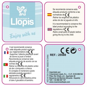 Coperta per Neonato DouDou Azzurro Rosa 90 x 75 cm