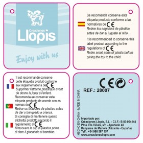 Coperta per Neonato Reversibile Con cappuccio 90 x 66 cm osos