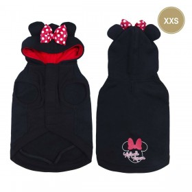 Felpa per Cani Minnie Mouse XXS Nero