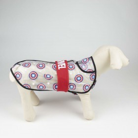 Impermeabile per Cani The Avengers Rosso Trasparente M