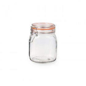 Barattolo di Vetro Quid New Canette Trasparente Vetro (1L) (Pack 6x)