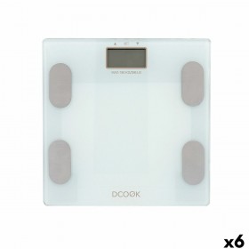 Bilancia Digitale da Bagno Dcook Gallery Bianco Plastica (6 Unità)