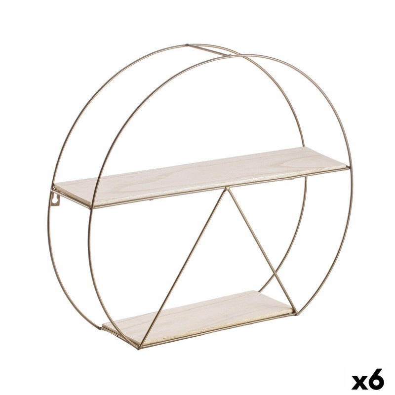 Scaffale Vinthera Moa Dorato Acciaio 50 x 12 cm (6 Unità)