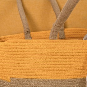 Cestino Multiuso Vinthera Moa Ocra Cotone 40 x 30 x 15 cm (Tessile)