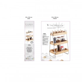 Scaffale Vinthera Moa Acciaio Bianco 46 x 30 x 70 cm