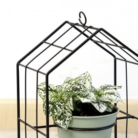 Vaso con supporto Vinthera Moa Verde Metallo 20 x 13 x 27 cm (6 Unità)