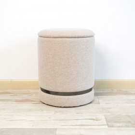 Puff Vinthera Moa Beige Legno 32 x 40 cm (2 Unità)