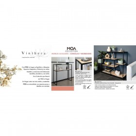 Scaffale Vinthera Moa Metallo Legno MDF 78 x 27 x 77 cm (4 Unità)