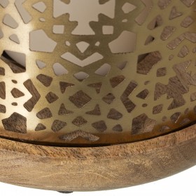 Lanterna Alexandra House Living Dorato Legno 18 x 30 x 18 cm