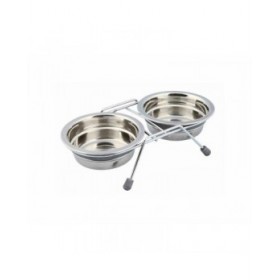 Ciotola per cani Trixie Acciaio inossidabile 250 ml Doppia 2 x 250 ml