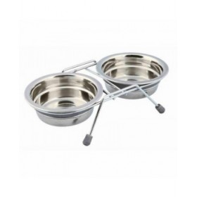 Ciotola per cani Trixie Acciaio inossidabile 250 ml Doppia 2 x 250 ml