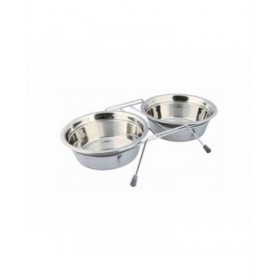 Ciotola per cani Trixie Acciaio inossidabile Doppia 1,5 L 2 × 1,5 L