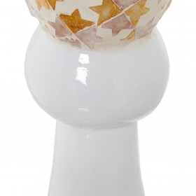 Vaso da pavimento Alexandra House Living Bianco Madreperla 21 x 21 x 118 cm