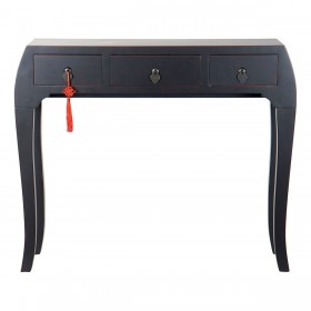 Ingresso con 3 Cassetti DKD Home Decor Nero 96 x 26 x 80 cm
