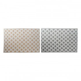 Tappeto DKD Home Decor Nero Grigio polipropilene (2 pcs) (150 x 210 x 1 cm)