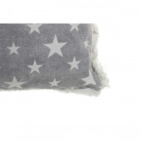 Cuscino DKD Home Decor Grigio Beige Poliestere Cotone Alluminio (45 x 10 x 45 cm) (2 Unità)