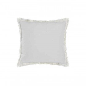 Cuscino DKD Home Decor Grigio Beige Poliestere Cotone Alluminio (45 x 10 x 45 cm) (2 Unità)