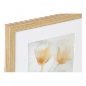 Quadro DKD Home Decor Drawed Leaf 33 x 3 x 38 cm Tradizionale Foglia della pianta (2 Unità)