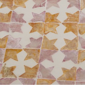 Sgabello Alexandra House Living Multicolore Madreperla 35 x 40 x 35 cm