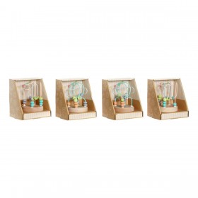 Gioco di Legno DKD Home Decor Legno Multicolore 4 Pezzi 9 x 9 x 12 cm