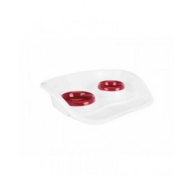 Ciotola per cani Trixie Bianco Plastica 250 ml 300 ml 46 × 11 × 30 cm
