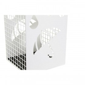 Portaombrelli DKD Home Decor Nero Metallo Bianco (19.5 x 20 x 47.5 cm) (2 pcs)