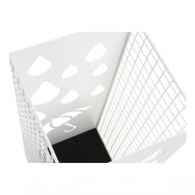 Portaombrelli DKD Home Decor Nero Metallo Bianco (19.5 x 20 x 47.5 cm) (2 pcs)
