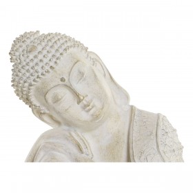 Statua Decorativa DKD Home Decor Grigio Buddha Resina (17 x 17 x 26 cm)
