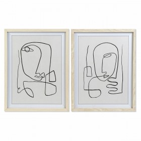 Quadro DKD Home Decor Astratto Moderno (55 x 2 x 70 cm) (2 Unità)