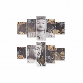 Quadro DKD Home Decor Tela Buddha Pino Orientale (150 x 2 x 80 cm)