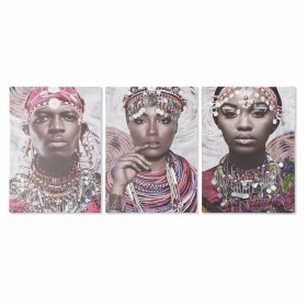 Quadro DKD Home Decor Coloniale Africana (50 x 1,8 x 70 cm)