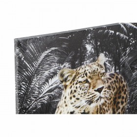Quadro DKD Home Decor Leopardo Coloniale (50 x 1,8 x 70 cm) (4 Unità)