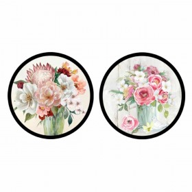 Quadro DKD Home Decor Vaso (80 x 3 x 80 cm) (2 Unità)
